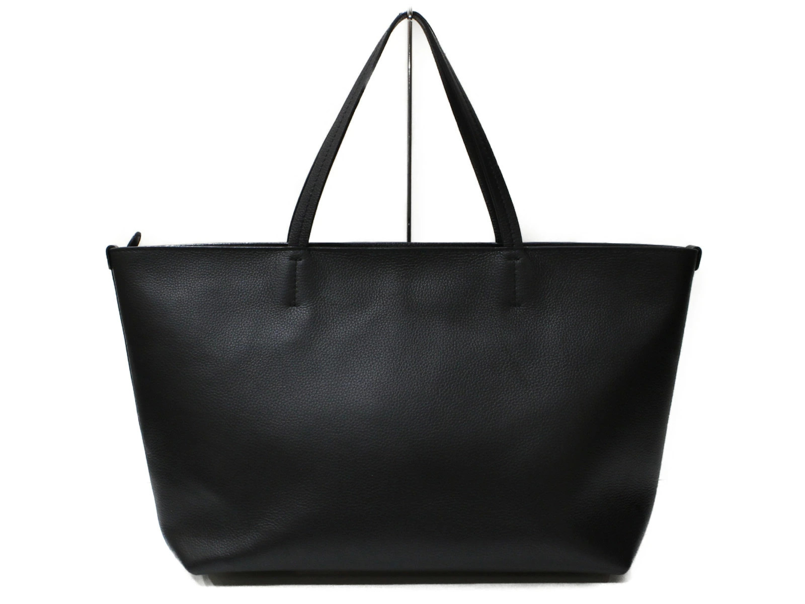 Salvatore Ferragamo Black Gancini Bag Leather Tote